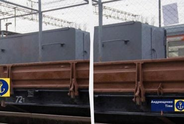 Россияне запускают на оккупированных территориях транспортный "бронепоезд" (фото)