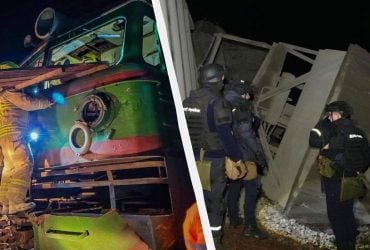Постраждали четверо залізничників: у ДСНС показали наслідки аварії біля Коростеня (фото)
