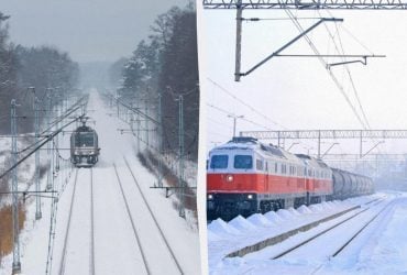 Через снігопади та аварію на залізниці в Польщі ускладнено рух поїздів