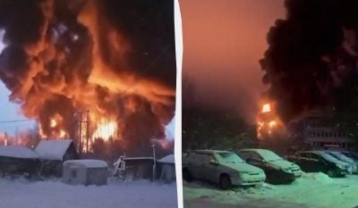 СБУ вразила велику нафтобазу росрезерву в Ярославській області РФ, - джерела (відео)