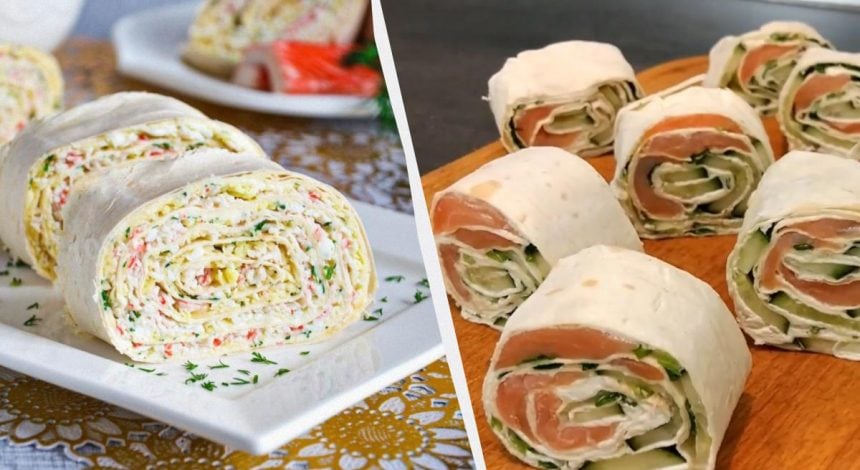 Гениальная закуска из лаваша на праздник: 3 рецепта, от которых в восторге гости