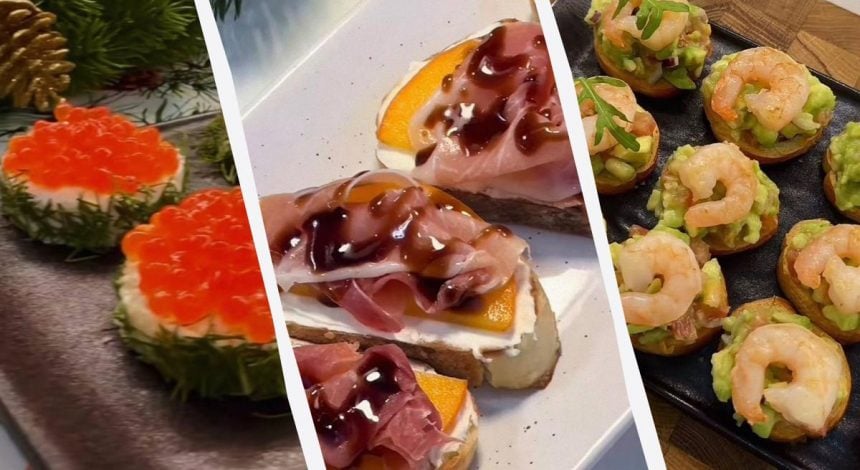 Дуже смачні бутерброди та брускети на Новий рік: першими відлітають зі столу