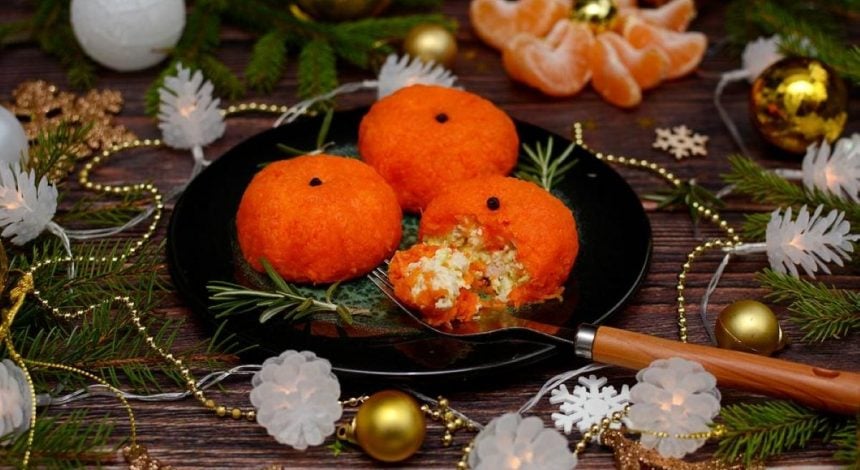 Закуска "Мандаринки" на Новый год удивит гостей: красиво выглядит и просто готовится