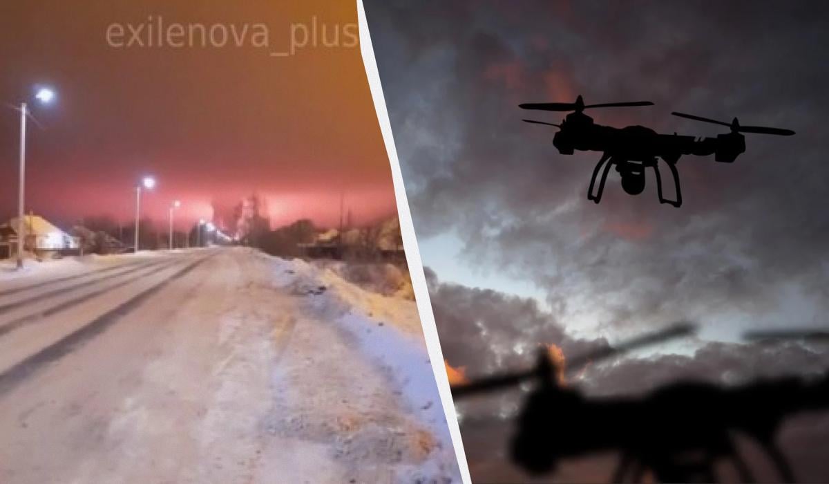 В России  дроны атаковали заводы и нефтебазу: вспыхнул пожар (видео)