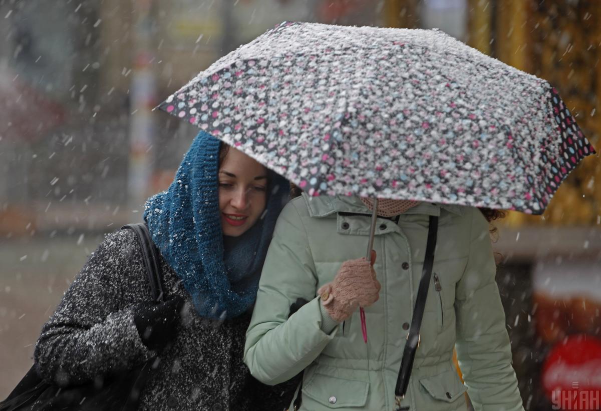 Сьогодні у Києві буде сильний мокрий сніг і дощ