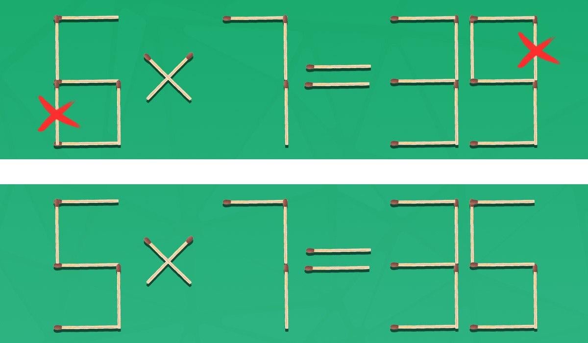 Нужно убрать 2 спички, чтобы равенство стало правильным: быстрый тест для проверки IQ