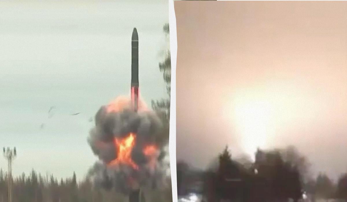 Момент атаки 'Орешника' на Львов попал на видео