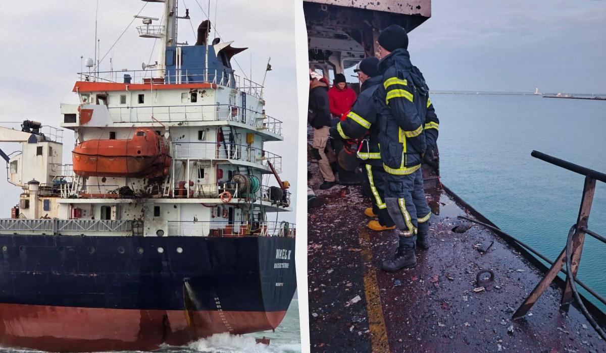 Россия нанесла удар по двум гражданским судам в Одесской области: погиб иностранный моряк