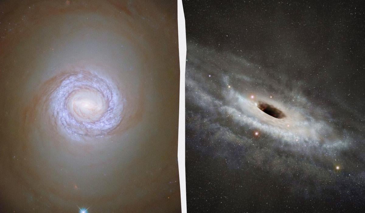 Гігантська галактика загинула через власну чорну діру: вчені розповіли всі деталі