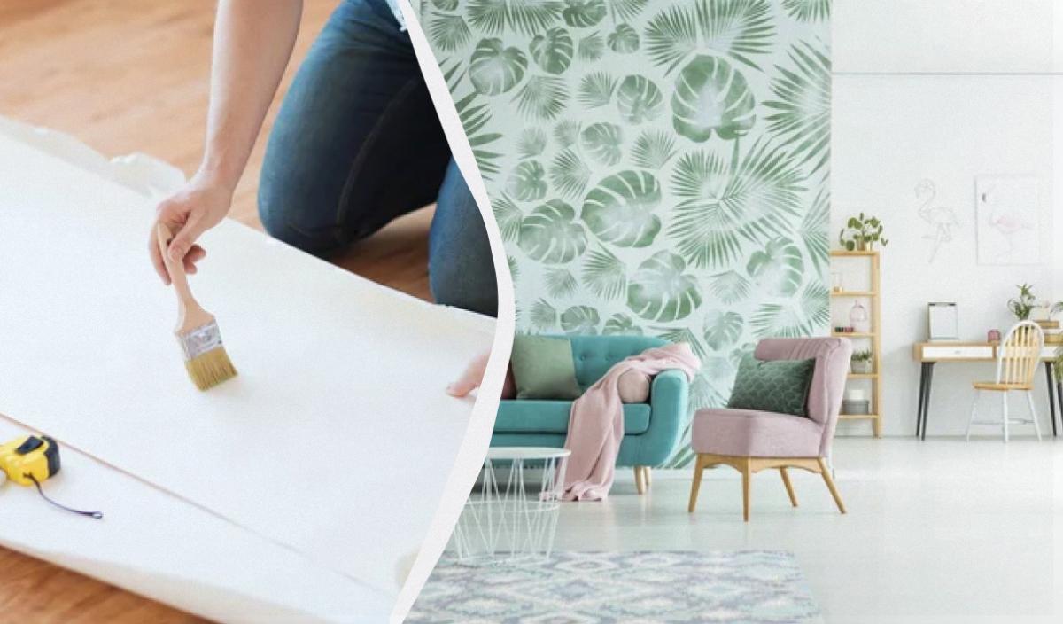 как клеить обои