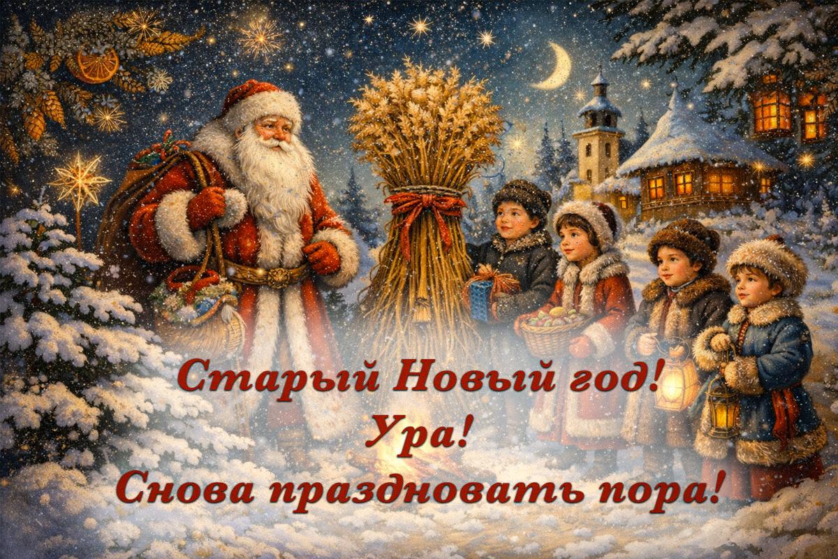 открытки старый новый год