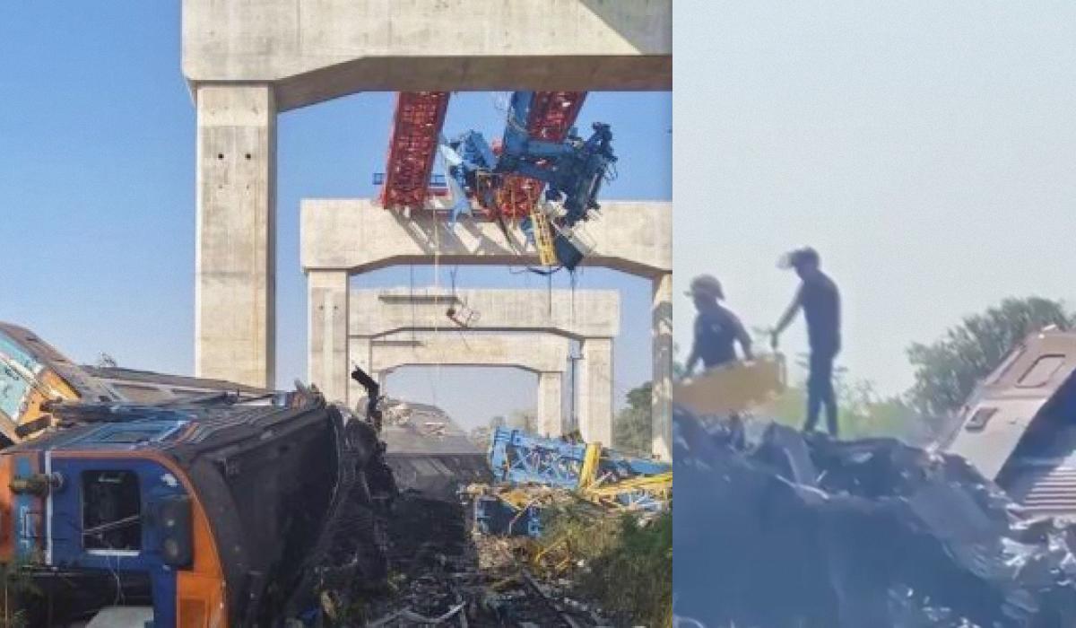 У Таїланді будівельний кран упав на пасажирський потяг: загинули десятки людей