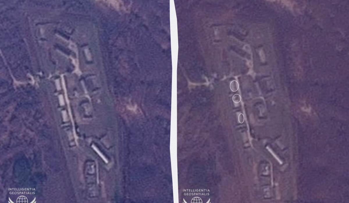 Супутникові фото підтвердили ураження складу боєприпасів в Криму на початку січня (фото)