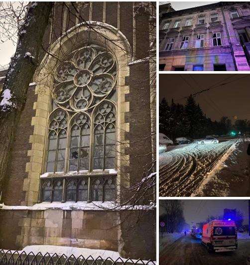 Російський дрон вдарив у дитячий майданчик у центрі Львова (відео)