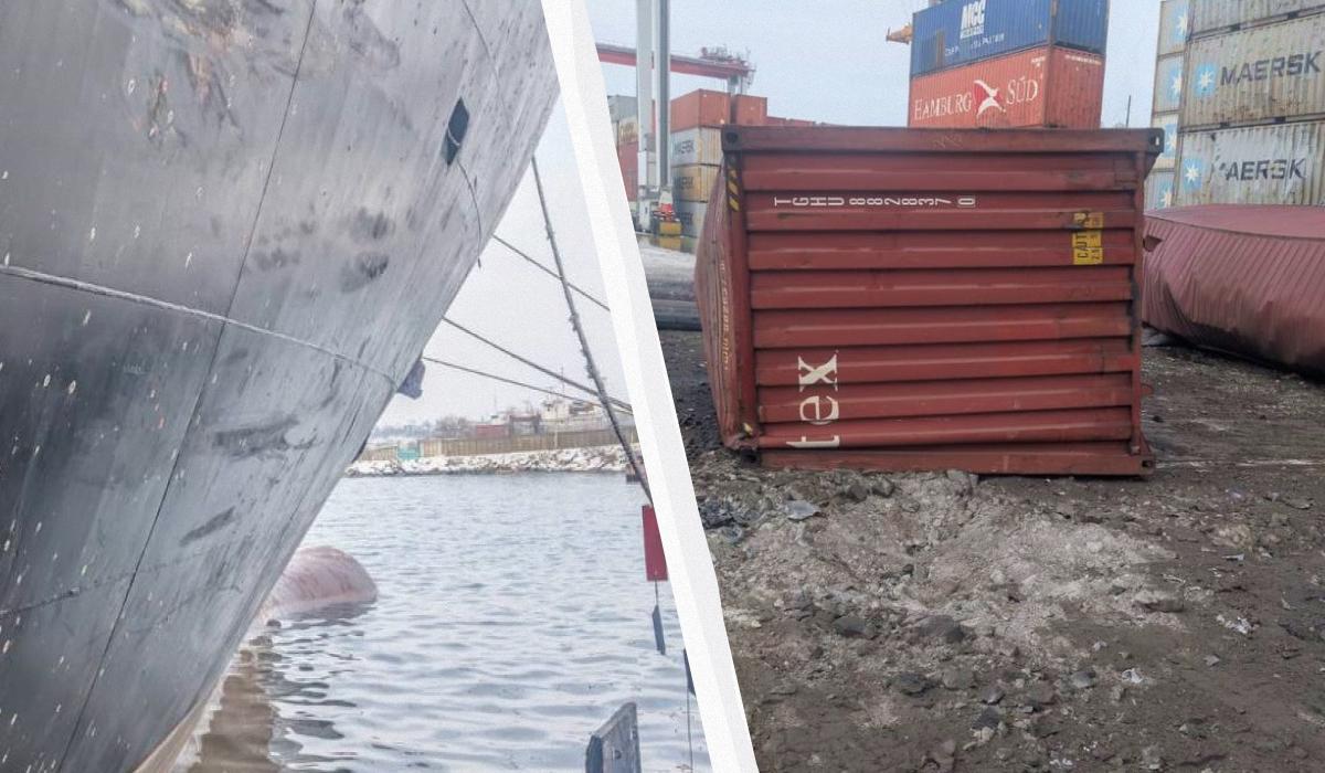 Через удар балістикою по порту 'Чорноморськ' стався витік олії, є поранений