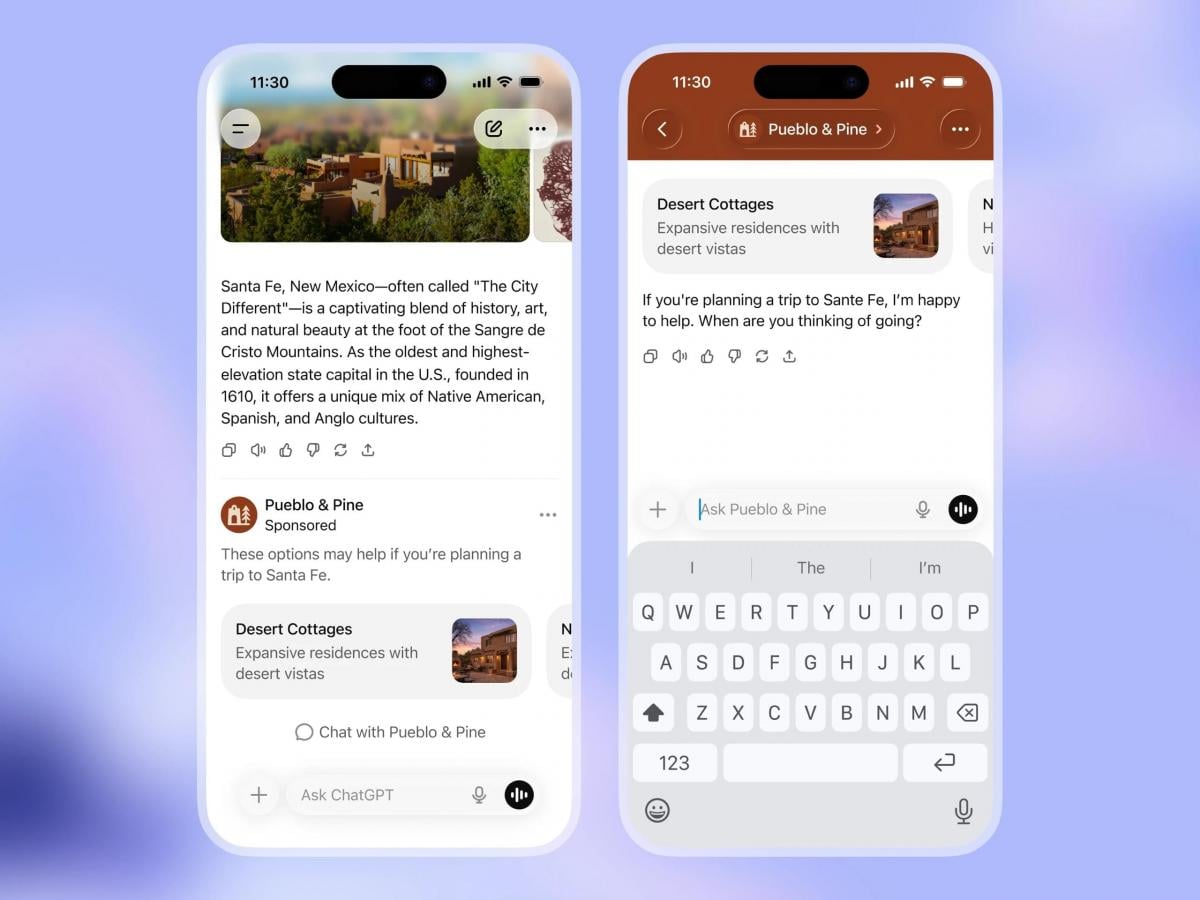 ChatGPT начнет показывать рекламу прямо внутри диалога с чат-ботом