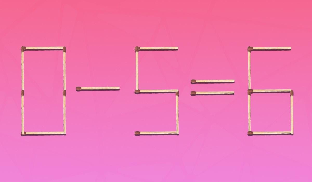 Нужно перетащить 2 спички, чтобы равенство стало правильным: простой тест для проверки IQ