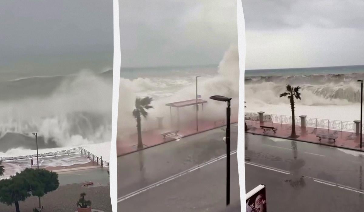Страшний циклон вдарив по Італії: 8-метрові хвилі руйнують узбережжя (відео)
