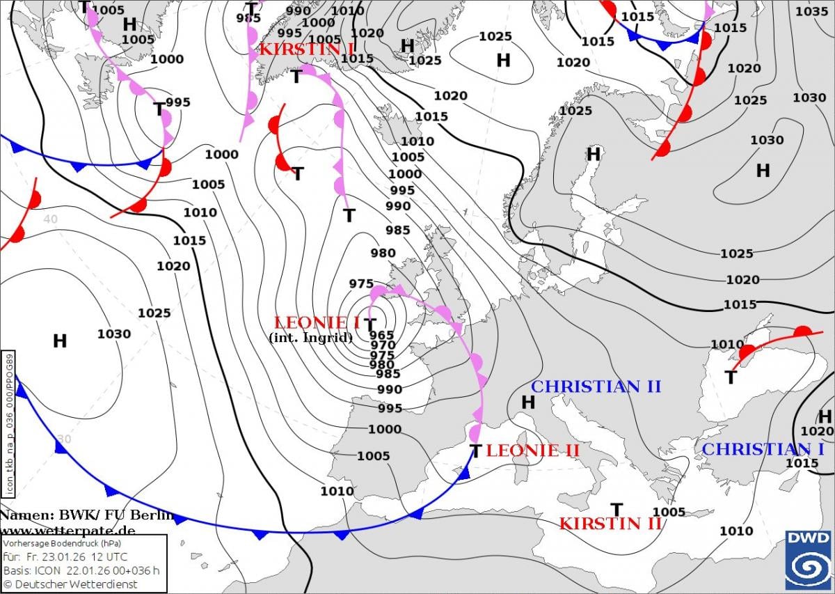 Погода обостряется: циклон и антициклон столкнутся над Украиной (карта)