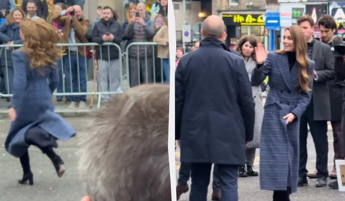 Кейт Міддлтон у Шотландії налякала охорону несподіваним вчинком (відео) Кейт Міддлтон у Шотландії налякала охорону несподіваним вчинком (відео)