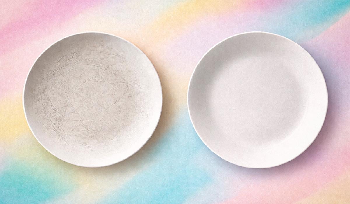Как удалить царапины с фарфоровых тарелок