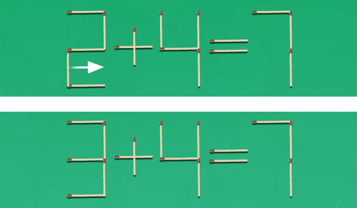 Тільки 2% людей можуть з першої спроби перетягнути сірник, щоб рівність стала правильною