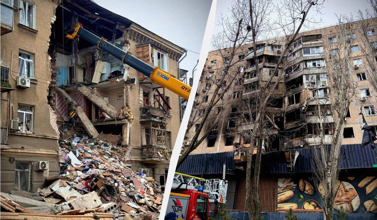 Атака на Одессу: из-под завалов достали погибшего, в одном из домов – огромная дыра (фото)