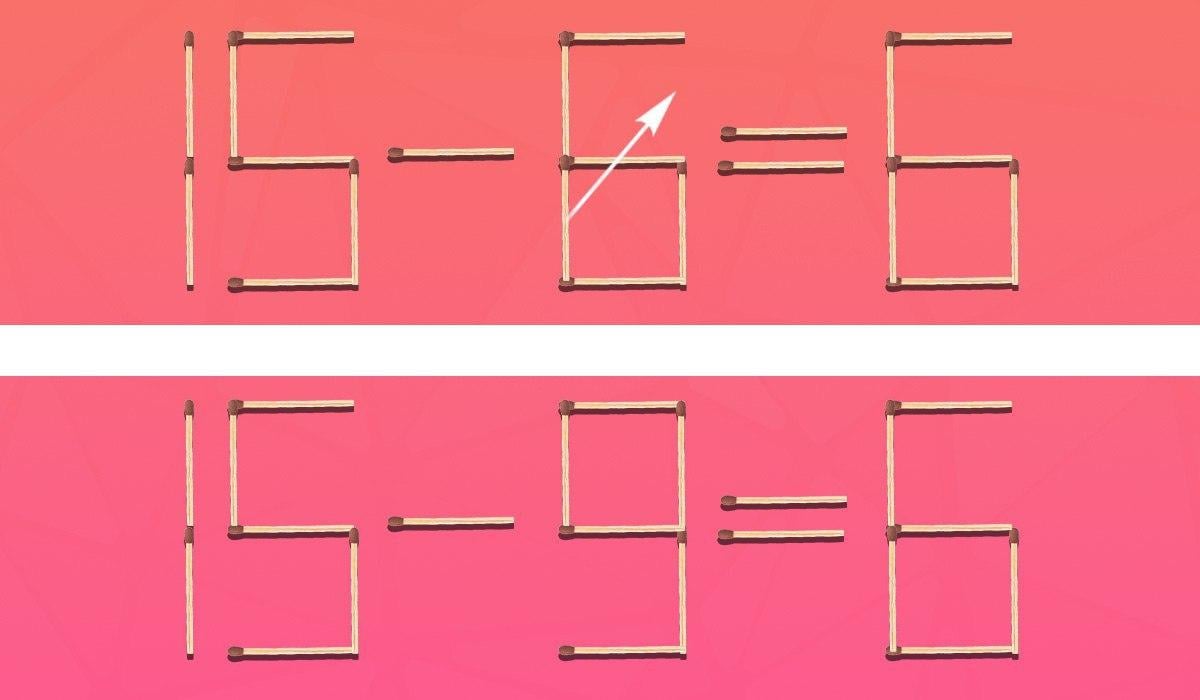 Нужно переместить только одну спичку, чтобы равенство стало правильным: сложная головоломка Нужно переместить только одну спичку, чтобы равенство стало правильным: сложная головоломка