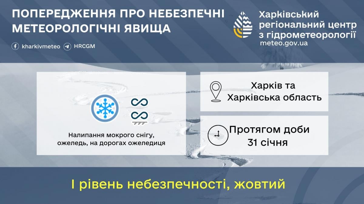 Зимняя стихия надвигается на Харьков: синоптики предупреждают об опасности (инфографика) Зимняя стихия надвигается на Харьков: синоптики предупреждают об опасности (инфографика)