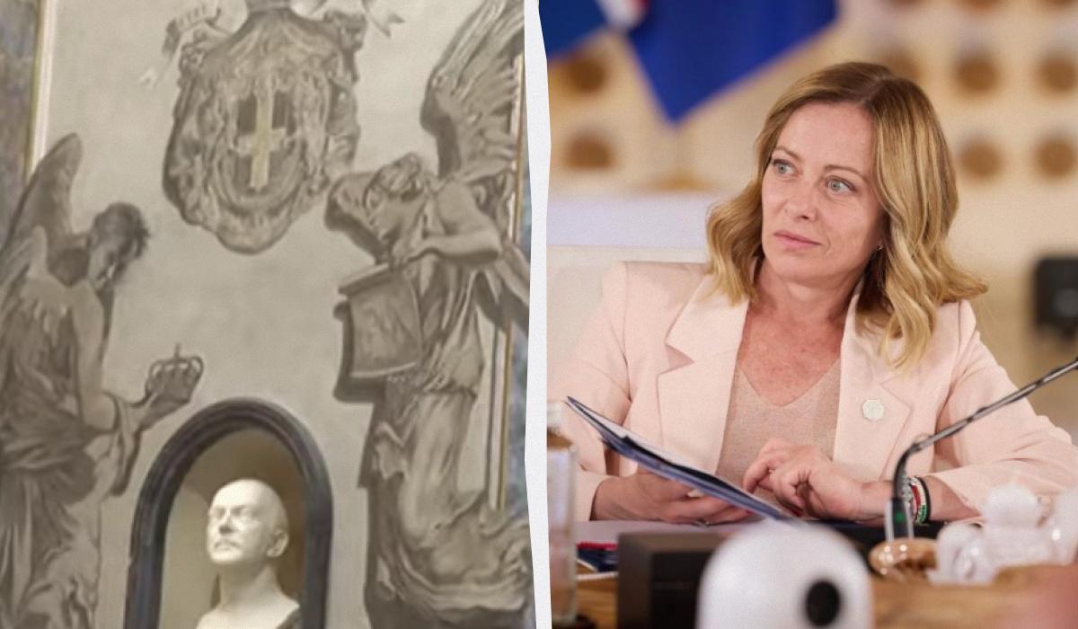 'Божественне' втручання: на фресці в римській церкві помітили Джорджу Мелоні (фото) 'Божественне' втручання: на фресці в римській церкві помітили Джорджу Мелоні (фото)