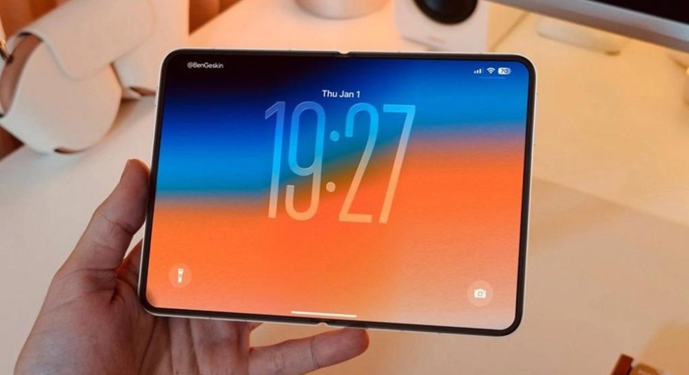 Samsung показала першу у світі OLED-панель без складки