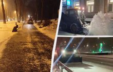 Киев мощно засыпает снегом: людей просят быть осторожными (видео)