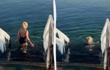 Відома українська співачка пірнула у крижану воду в Одесі (відео)