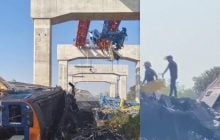 В Таиланде строительный кран упал на пассажирский поезд: погибли десятки людей