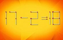 Куди перемістити 1 сірник, щоб рівність стала правильною: захоплива головоломка