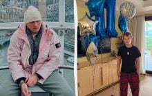 Молодшому сину Усика - 11: дружина боксера показала, як він виріс (фото)