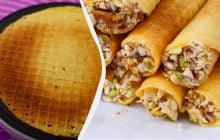 Хрустящие вафельные трубочки со сгущенкой, сливками и орешками: пошаговый рецепт (видео)