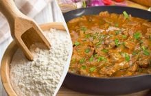 Коли додавати борошно в м'ясну підливу, щоб вона вийшла густою: радянський рецепт