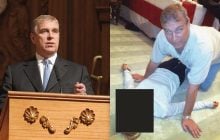 В новых файлах Эпштейна есть фото бывшего принца Эндрю, стоящего на коленях над девушкой.