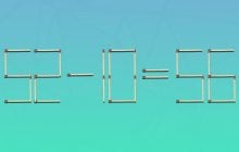 Очень сложная загадка: нужно переместить всего 2 спички, чтобы равенство стало правильным