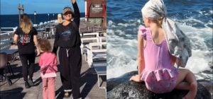 Могилевська відвезла дочок до океану і показала їхню реакцію (відео)