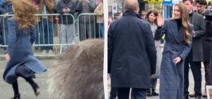 Кейт Миддлтон в Шотландии напугала охрану неожиданным поступком (видео)