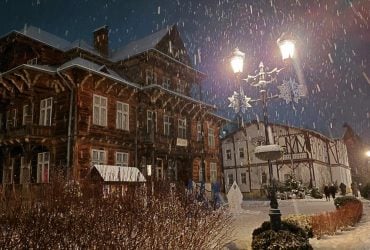 Трускавец замело снегом