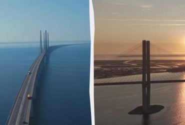 Кажется, будто исчезает под водой: в чем секрет исчезающего моста между двумя странами (видео)