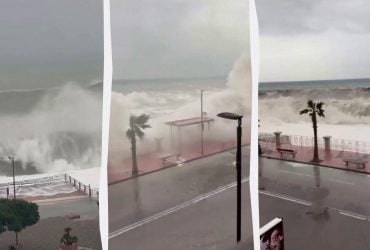 Страшный циклон обрушился на Италию: 8-метровые волны крушат побережье (видео)
