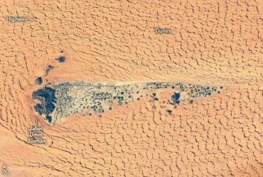 Астронавты заметили древнее озеро, скрытое в пустыне
