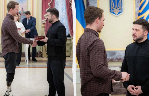 "Не уверен, что заслуживаю": Зеленский вручил Терену почетный орден (фото)