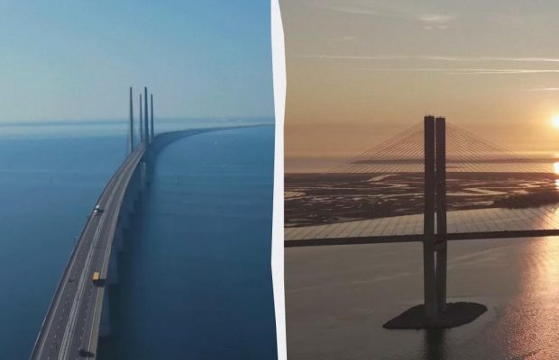 Здається, ніби зникає під водою: у чому секрет "зникаючого" мосту між двома країнами (відео)