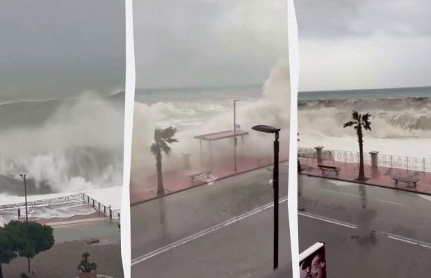 Страшний циклон вдарив по Італії: 8-метрові хвилі руйнують узбережжя (відео)
