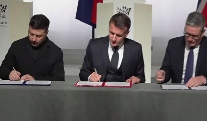 Зеленський, Макрон і Стармер підписали декларацію про розгортання іноземного контингенту в Україні